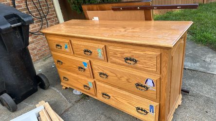 Dresser with mirror