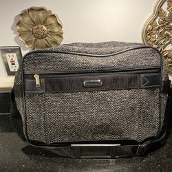 Vintage Jaguar Travel Carry On Bag Shoulder Tote 16x12x6” Grey by JCPenney Co.