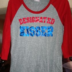 NWT Texas Rangers baseball shirt Victoria’s Secret Pink size m 3/4 Length Arms $20