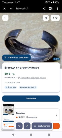 Brazalete de sterling silver 925 Italy en buenas condiciones