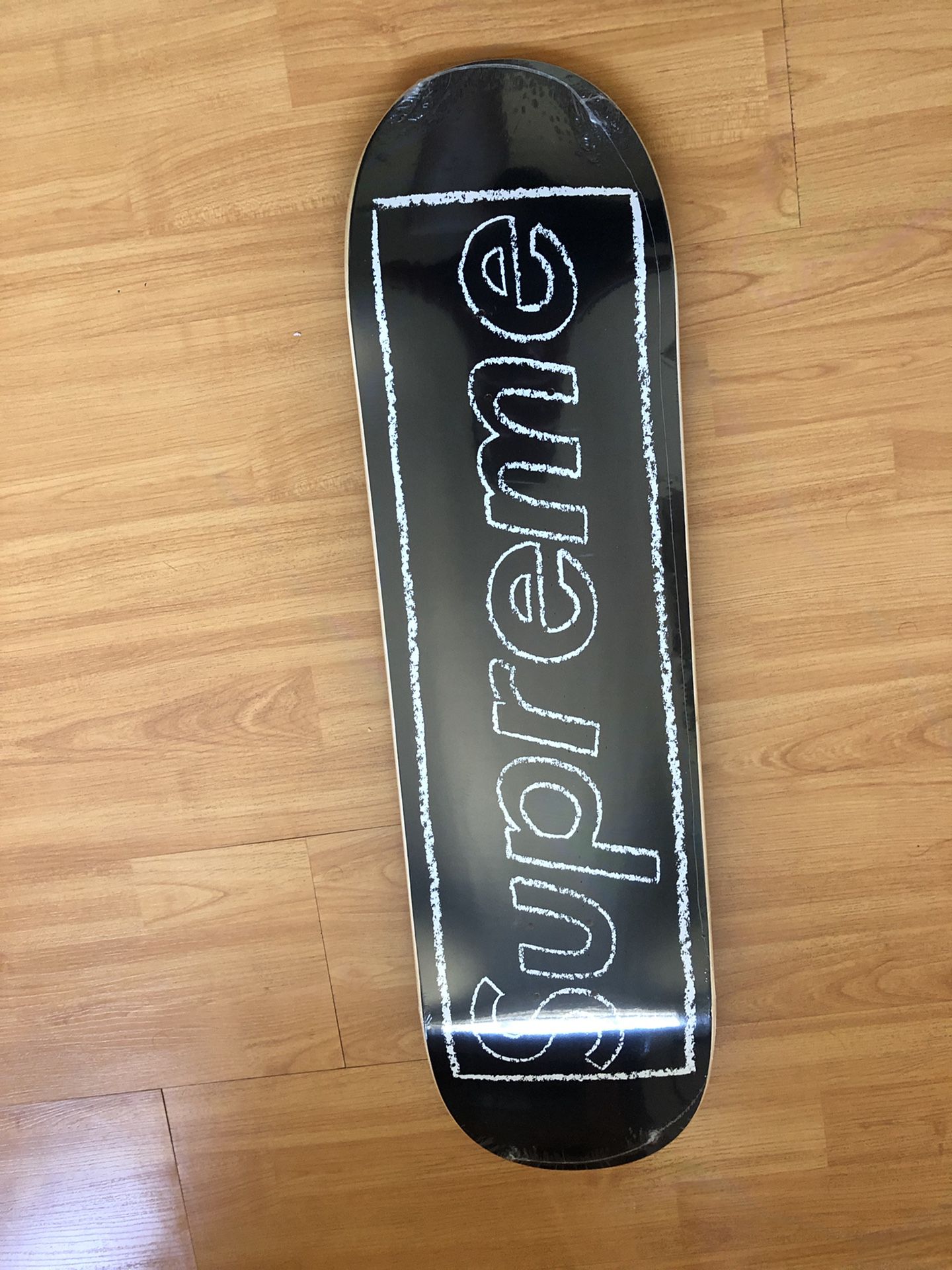 Supreme Logo Skateboard Deck Black