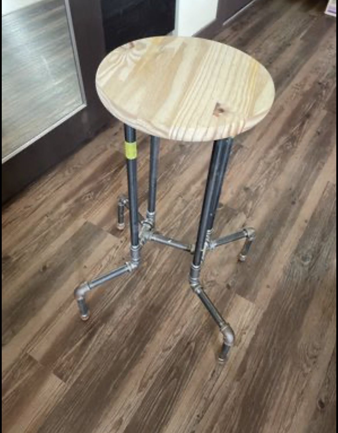 Industrial Wood/Iron Bar Stools