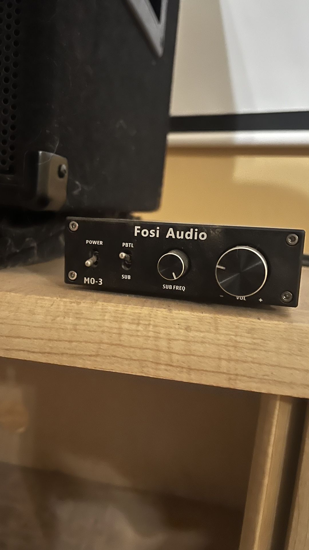 Fosi Audio M03 200 Watt TPA3255 Subwoofer Amplifier Mini Mono Channel Audio Power Amp for Home Theater Full-Frequency and SUB Bass Switchable with 32V