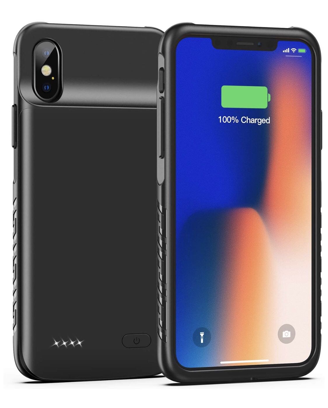 Battery Case for iPhone X XS 10, 4000mAh Slim Portable Charging Case