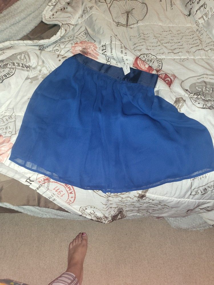 Large Blue Essentials Skirt