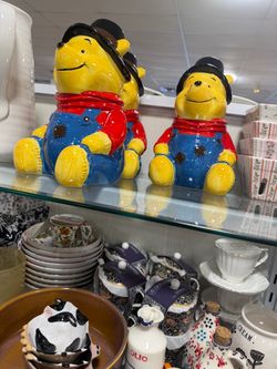 Winnie the Pooh Ceramic Cookie Jar Set