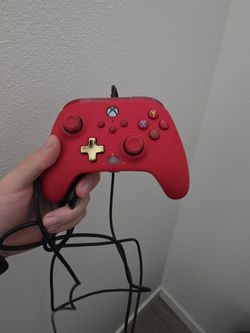 Red Wired Xbox Controller – Tested Working