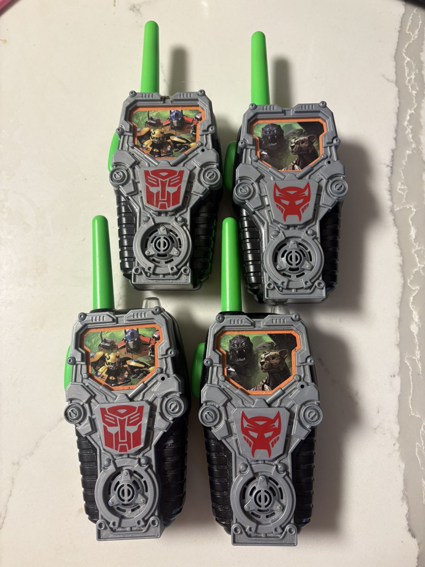 🎮 Kids Walkie Talkie Set (4-Pack) – Transformers Edition!