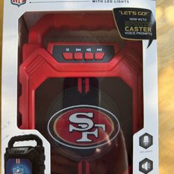 San Francisco 49ers Bluetooth Wireless Speaker with FM Radio 🔥 Brand new in box
