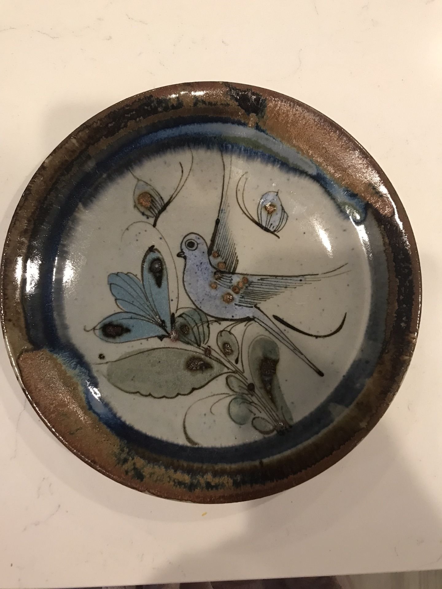 Ken Edwards Traditional Tonala Vintage Pottery Plates