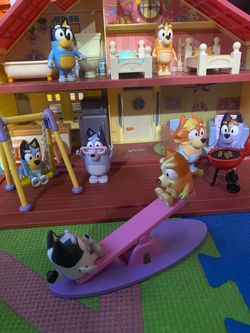 Bluey Family Home Playset and Playground Set