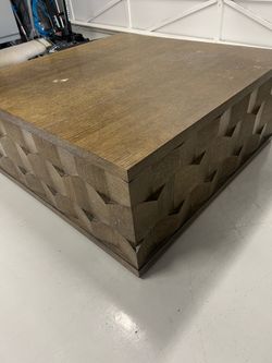 square coffee table.  $75