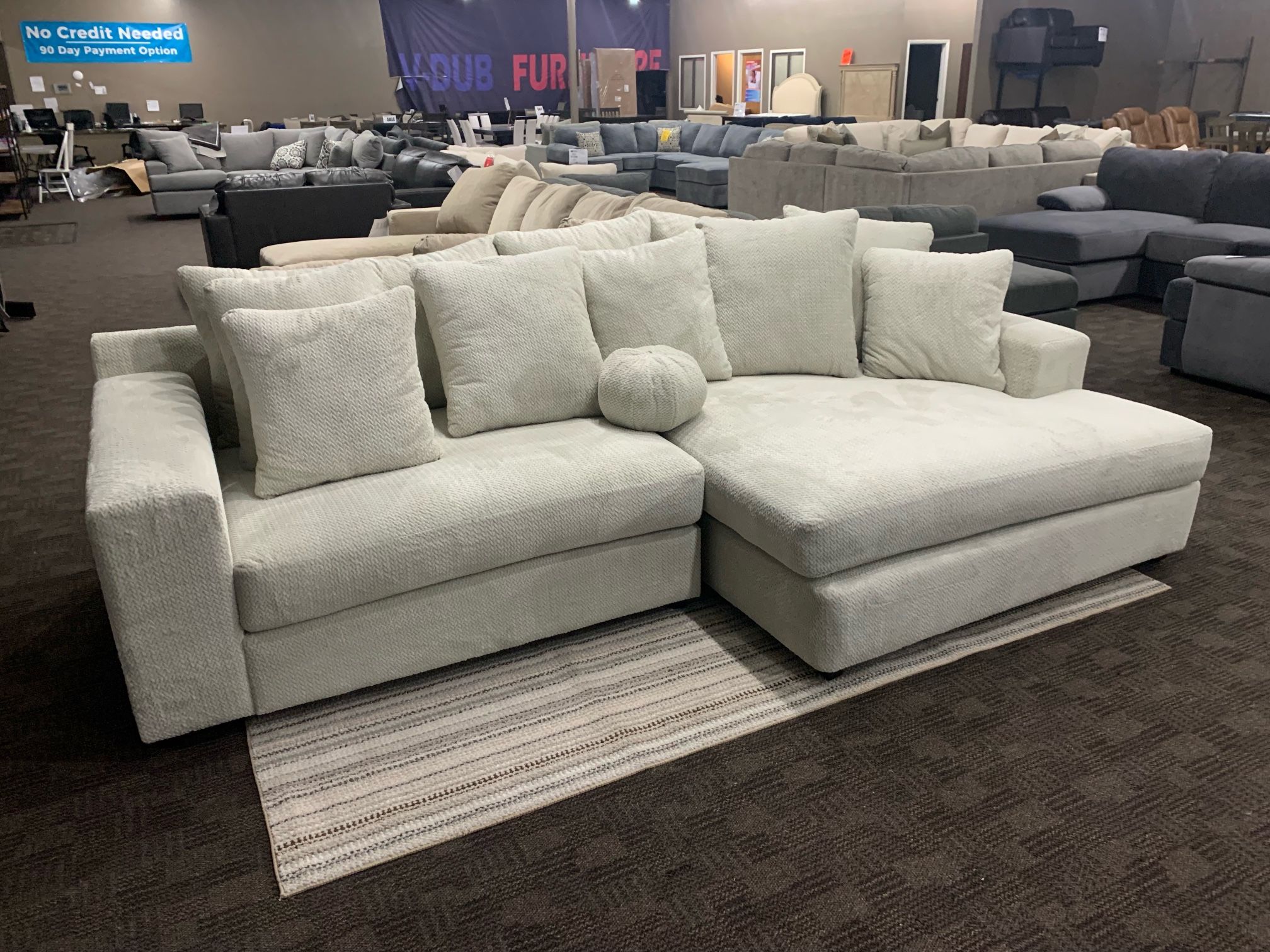 Oversized Cream White Sectional