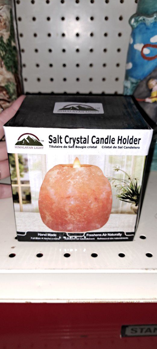 New Salt Crystal Candle Holder 