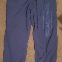 Supreme Side Logo Track Pant Navy

