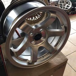 JNC Wheels 4-Spoke 15" 4x100 – Set of 4
