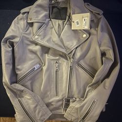 All Saints - Balfern Leather Biker Jacket.