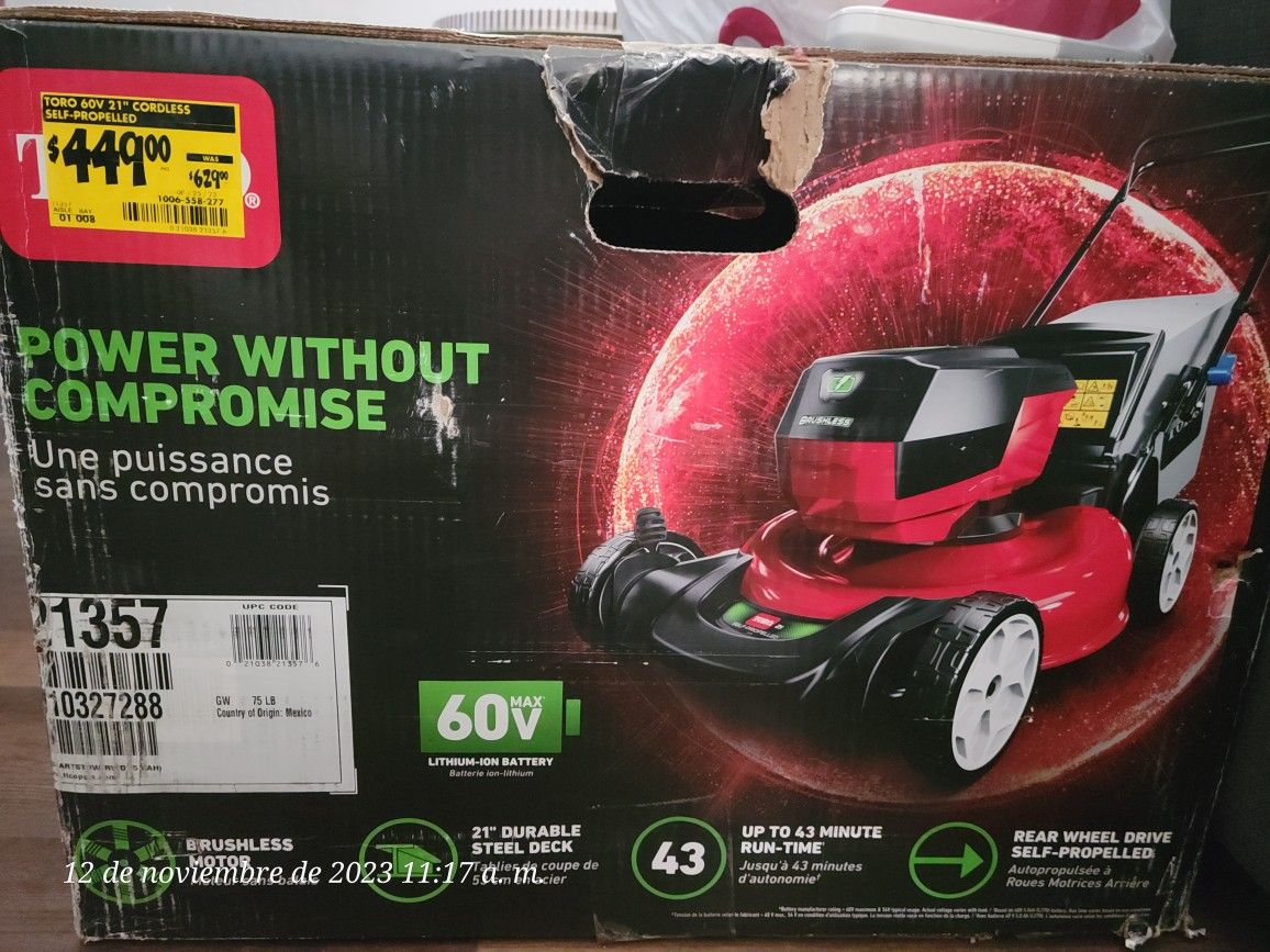 Lawn Mower TORO 60V