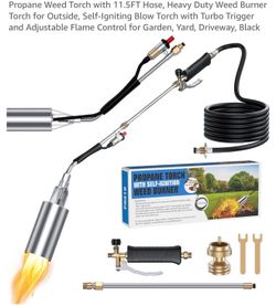 NIB Propane Weed Torch with 11.5FT Hose