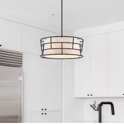 BRAND NEW Designers Fountain 3-Light Matte Black Hanging Light