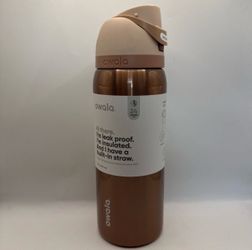Metallic Rose Gold Owala Special Edition Holiday FreeSip 32 Oz. Stainless Steel.
