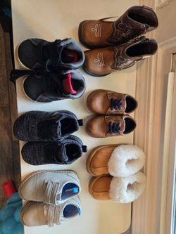 Size 5 toddler shoes, boots, slippers, dress shoes