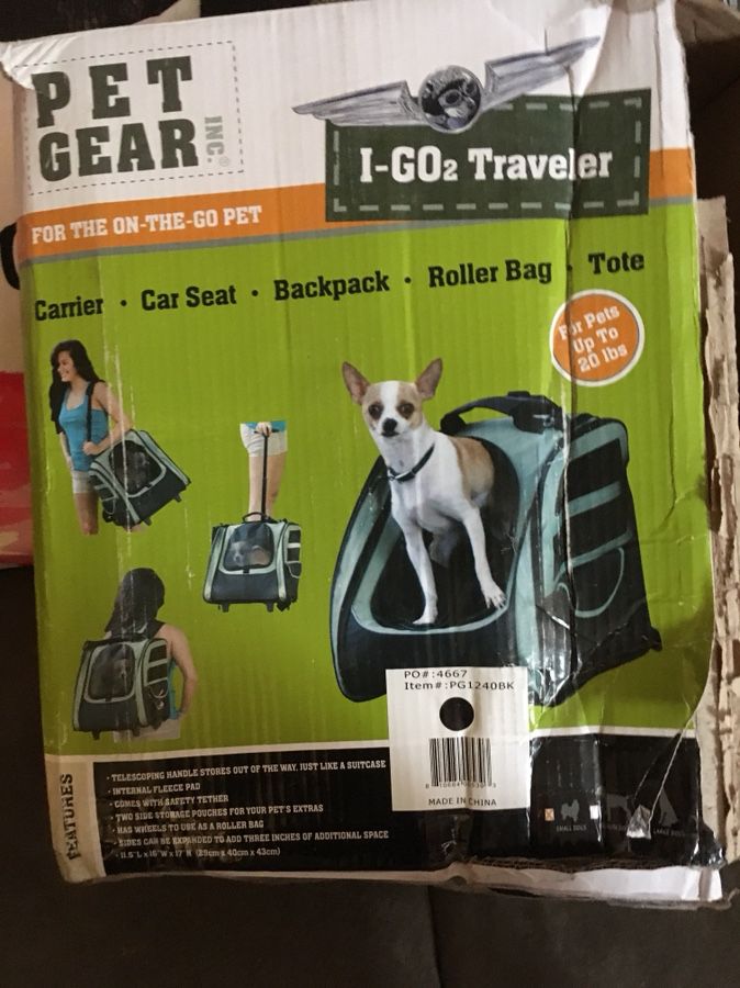 Dog puppy stroller black $35