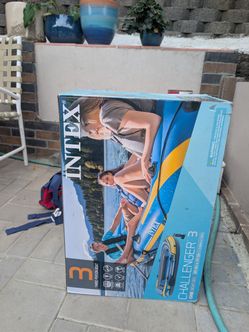 3 person blow up boat used once