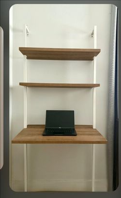 Modern Desk with display shelves