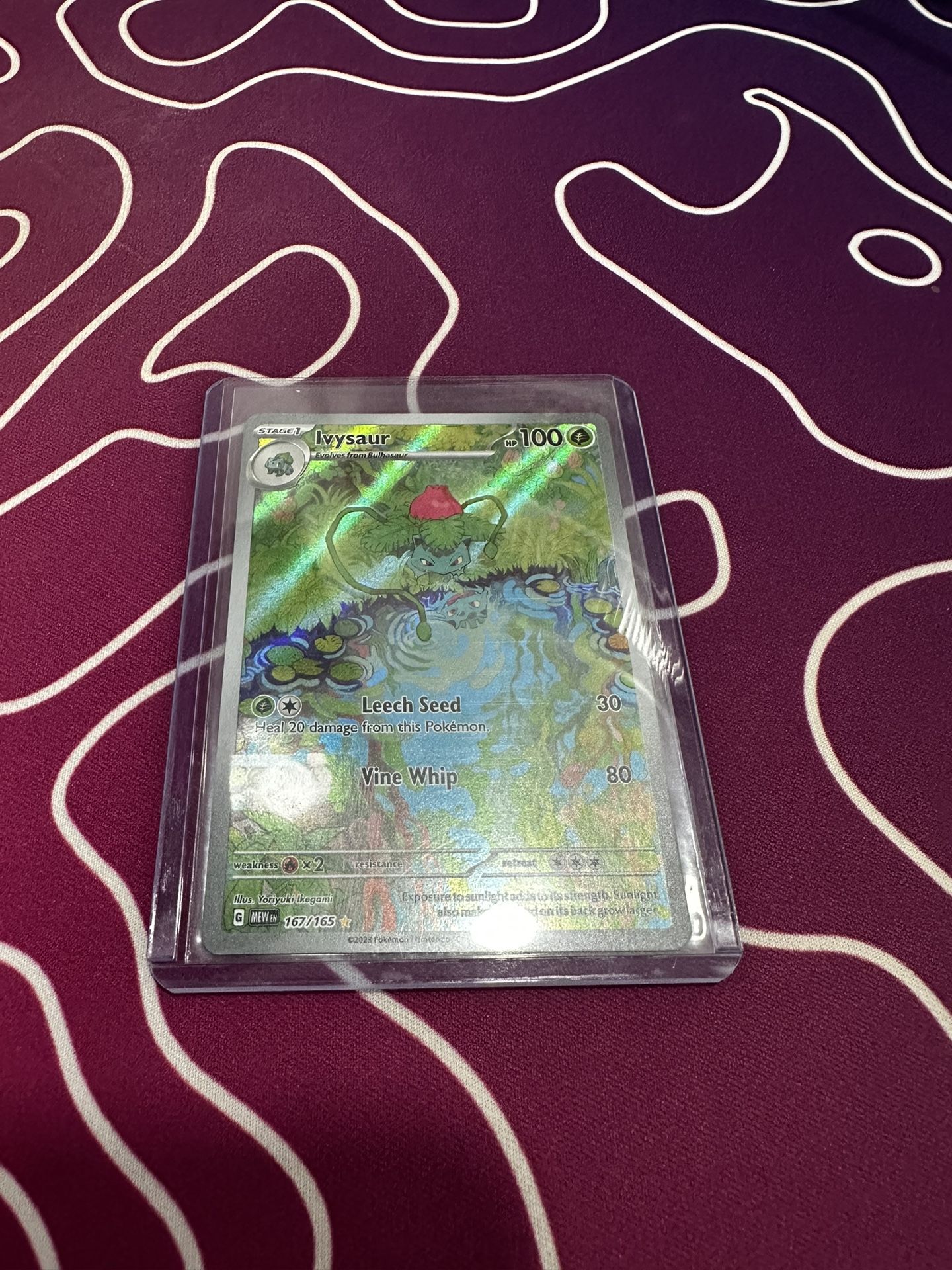 Ivysaur 167/165 Sv: Scarlet & Violet 151 Holo illustration rare Pokemon card 