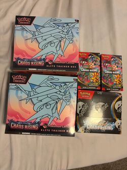 Pokémon Chaos Rising Pokémon Center ETBs, Booster bundles, Booster box BRAND NEW SEALED