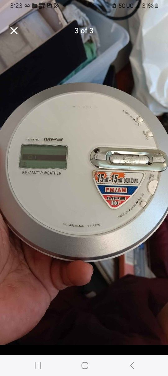 Sony Discman Cd Mp3 Radio TV Channnels