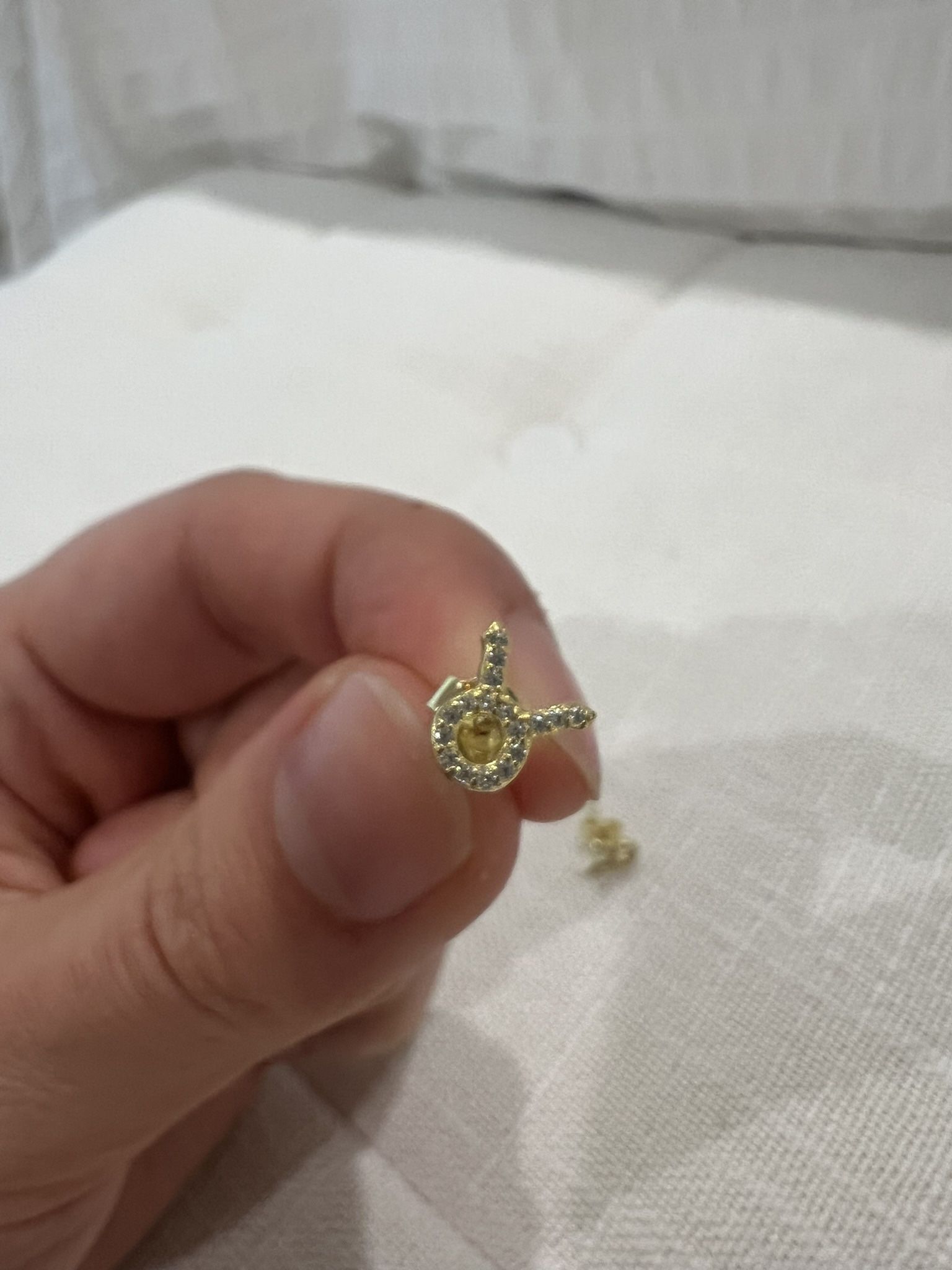 Sterling Silver Gold Coated Earrings