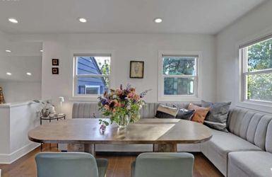 Custom Solid Wood Dining Table – 86” x 32” – Modern Oval