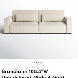 Beige sectional couch (Deep Seated)