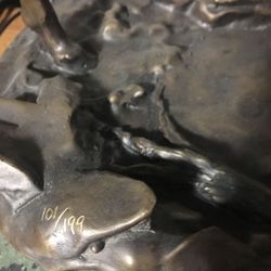 Solid BRONZE sculpture by DELIER
