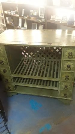 Beautiful antique distressed cabinet only $150!