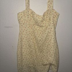 Princess Polly Flowery Yellow Dress