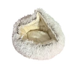 Fluffy Dome Pet Bed – Like New, Approx. 15” x 11”