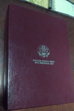 United States Mint 1992 Prestige Proof Set SF Silver $1 0.9 Fine