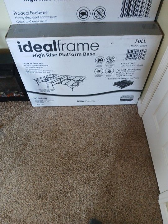 Ideal frame Full Size High Rise Platform Base Bed Frame