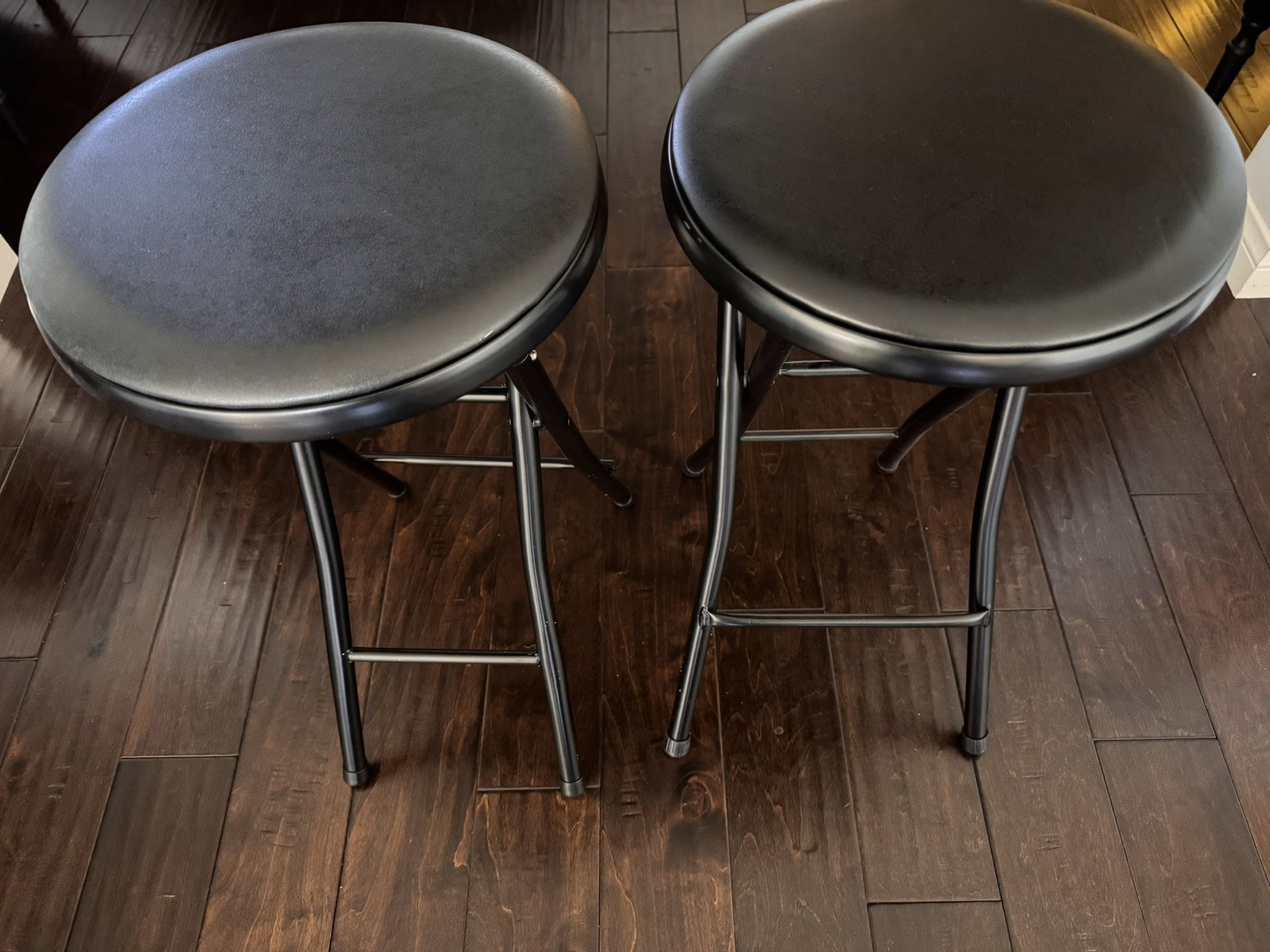 2 Black Stools 
