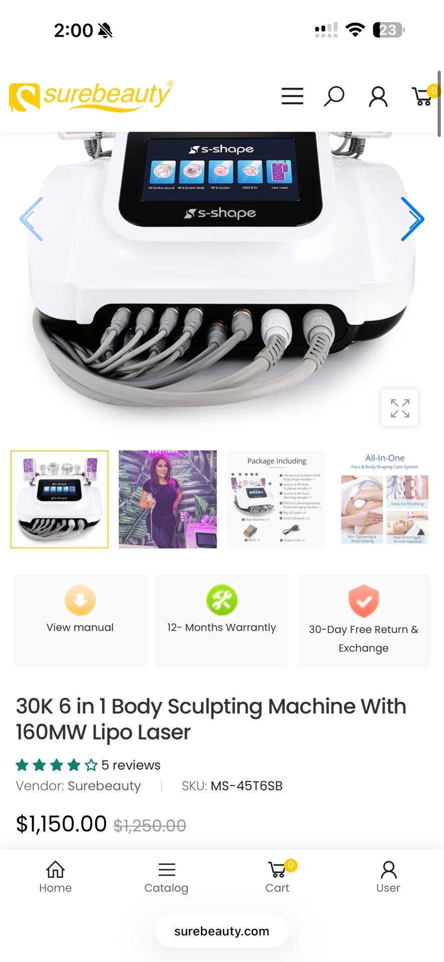 S shape machine