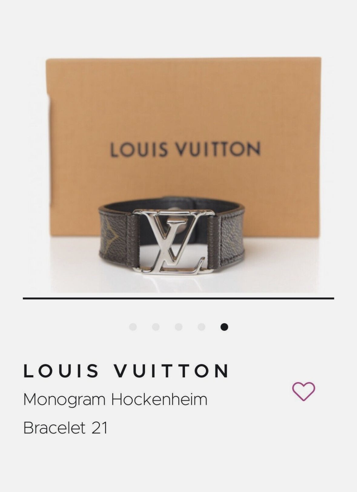 Louis Vuitton Monogram Hockenheim Bracelet