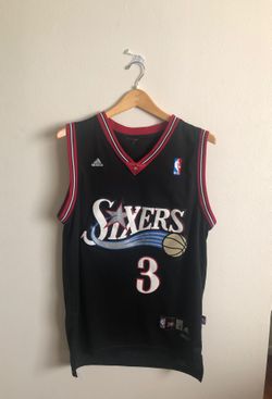 ALLEN IVERSON BLACK JERSEY SIZE SMALL