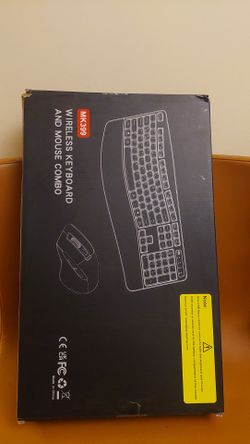 Brand New Deying MK399 Wireless Ergonomic Keyboard and Mouse Combo