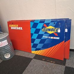 Sunoco Metal Fuel Signs