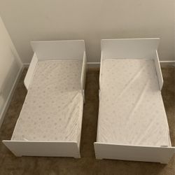 2 Children Dual Sided Bedding With Mattresses.