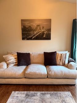 Couch and swivel chair