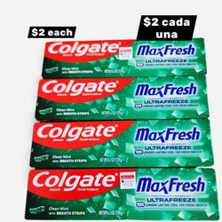Colgate MaxFresh Toothpaste $2 each. Price is firm .How many do u need?